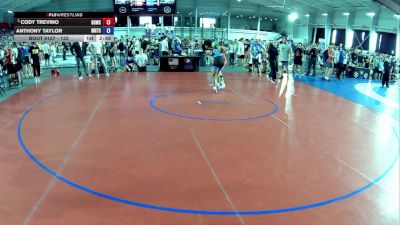 138 lbs Champ. Round 2 - Cody Trevino, Big Game Wrestling Club vs Anthony Taylor, Midwest Regional Training Center