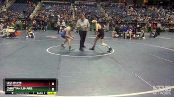 3A 113 lbs Cons. Round 3 - Levi White, North Davidson vs Christian Lemaire, Person