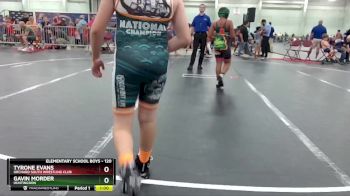 120 lbs Round 5 - Tyrone Evans, Orchard South Wrestling Club vs Gavin Morder, Huntingdon