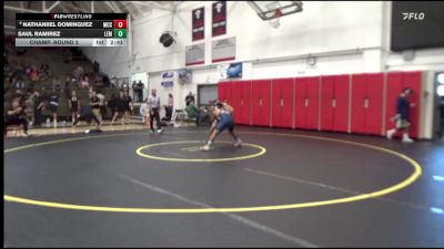 165 lbs Champ. Round 2 - Saul Ramirez, Lemoore College vs Nathaniiel Dominguez, Moorpark CCC
