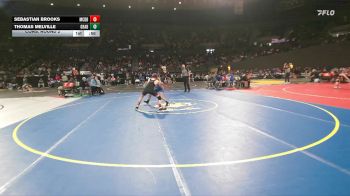 6A Boys 106 lbs Cons. Round 2 - Thomas Melville, Grant Boys vs Sebastian Brooks, McDaniel Boys