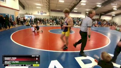 190 lbs Champ. Round 1 - Danny Pieri, Natrona County vs Brady Calmes, Glenrock