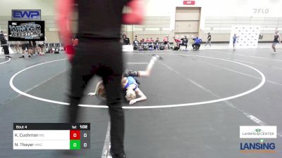 69 lbs Rr Rnd 2 - Kameron Cushman, Big Game Wrestling Club vs Noah Thayer, MWC Wrestling Academy