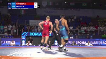92 kg Final 3-5 - Marcell Gyuricza, Hungary vs Cody Merrill, United States