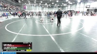 49 lbs Semifinal - Caliber Jackson, Grangeville Youth WC vs Leif Mills, Team Aggression WC