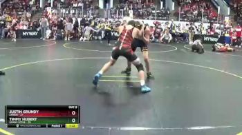 119 lbs Quarterfinals (8 Team) - Justin Grundy, Linden vs Timmy Hubert, Grand Ledge