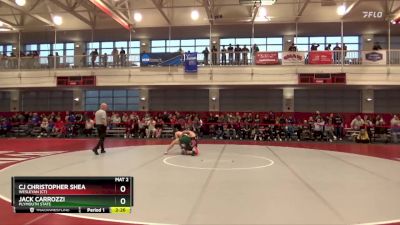 157 lbs Cons. Round 4 - Jack Carrozzi, Plymouth State vs CJ Christopher Shea, Wesleyan (CT)