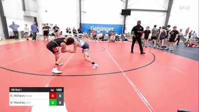 103 lbs Rr Rnd 1 - Ryan Milheim, Mat Assassins Blue vs Bart Meckley, Keystone Crew