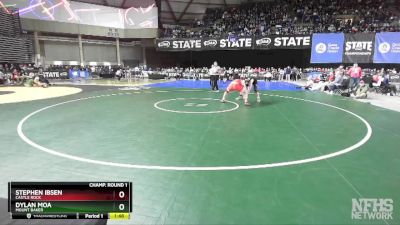 1A 190 lbs Champ. Round 1 - Dylan Moa, Mount Baker vs Stephen Ibsen, Castle Rock