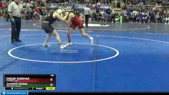 145 lbs Quarterfinal - Shelby Sherman, Central Cass vs Summer Hanna, Bismarck Legacy