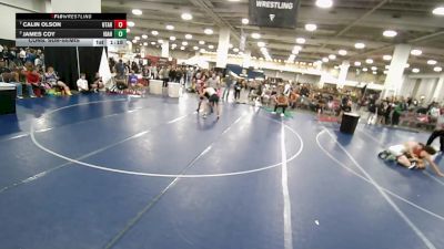 132 lbs Cons. Sub-semis - Calin Olson, Utah vs James Coy, Idaho