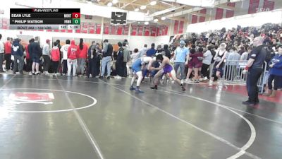132 lbs 5th Place - Sean Lyle, Montachusett vs Philip Watson, Framingham