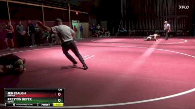 120 lbs Round 3 - Preston Beyer, Osage vs Jeb Ebaugh, Denver