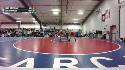 165 lbs Champ. Round 2 - Keen Coffman, Niobrara County vs Logan Dowdy, Newcastle