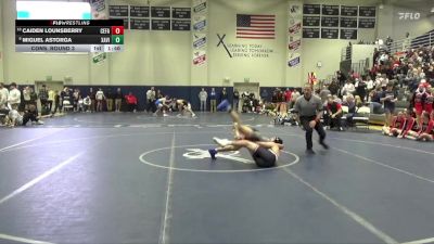 120 lbs Cons. Round 3 - Caiden Lounsberry, Cedar Falls vs Miguel Astorga, Xavier, Cedar Rapids