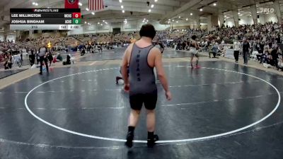 215 lbs Semis & 1st Wb (8 Team) - Joshua Bingham, Anderson Co. High School vs Lee Millington, Millington Central High School