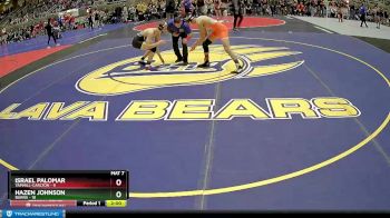 140 lbs Quarterfinals (8 Team) - Hazen Johnson, Burns vs Israel Palomar, Yamhill-Carlton