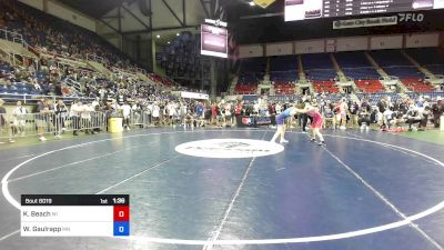 132 lbs Cons 64 #1 - Kieran Beach, MI vs Walker Gaulrapp, MN