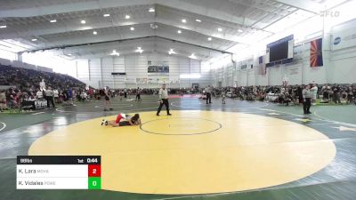 98 lbs Consi Of 4 - King Lara, Mohave WC vs Kate Vidales, Powerline Wrestling