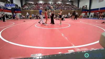 68-74 lbs Rr Rnd 4 - Ivy Walker, Pawhuska Elks Takedown vs Kennedy Saige, Woodland Wrestling Club