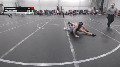 113 lbs Round 1 (4 Team) - Paul DiMatteo, Xtreme Team vs James Lemmis, South Side WC Blue