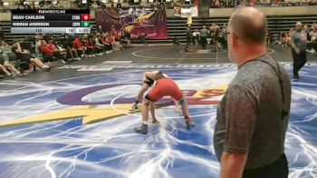 152 lbs Round 1 (4 Team) - Beau Carlson, Staples-Motley, MN vs Kieran Akerson, Creighton Prep, NE