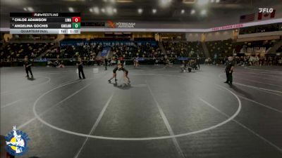 120 lbs Quarterfinal - Angelina Gochis, Maple Park (Kaneland) vs Chloe Adamson, Linn-Mar