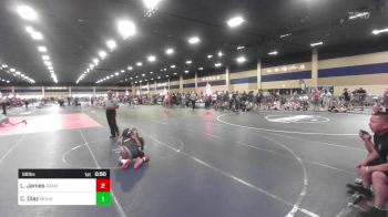 98 lbs Final - LeShaun James, Ganado WC vs Cole Diaz, Mountain View Scrapprs