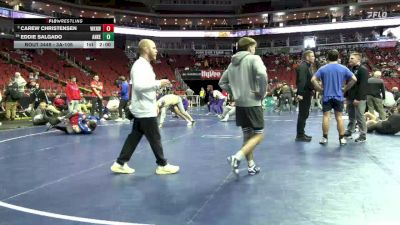 3A-106 lbs Cons. Round 4 - Carew Christensen, Waukee Northwest vs Eddie Salgado, Ankeny