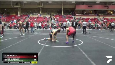 160 lbs Round 4 - Jacob Burklow, Team Lightning Wrestling Club vs Alan Padilla, Hugoton Wrestling Club