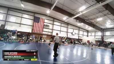 46 lbs Cons. Round 3 - Zane Withers, Juab Wrestling Club vs Maverick Beesley, Iron County Wrestling Academy