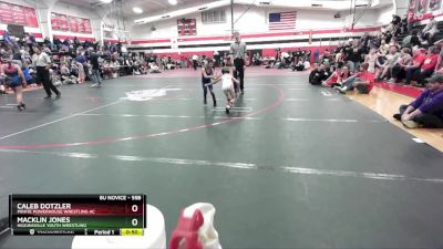 55B Cons. Semi - Macklin Jones, Higginsville Youth Wrestling vs Caleb Dotzler, Pirate Powerhouse Wrestling Ac