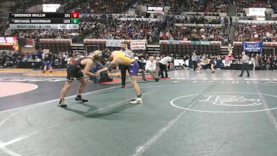 A - 144 lbs Semifinal - Michael Moorman, Laurel vs Brenner Mullin, Sidney / Fairview