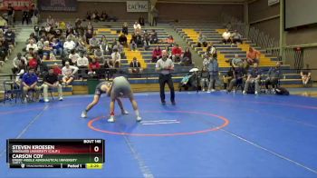 141 lbs Semifinal - Steven Kroesen, Vanguard University (Calif.) vs Carson Coy, Embry-Riddle Aeronautical University (Ariz.)