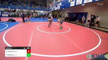 67-70 lbs Rr Rnd 1 - Brantly Bergmann, Grove Takedown Club vs Presley Williams, Sperry Wrestling Club