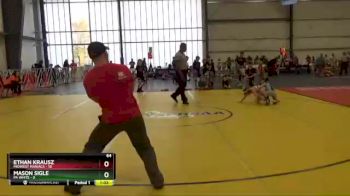 64 lbs Round 1 - Ethan Krausz, Midwest Maniacs vs Mason Sigle, PA White