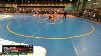 120 lbs Cons. Round 7 - Alanna Harwell, St. Mary`s vs Stella Dymon, Bonanza