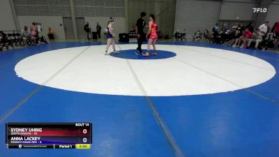 110 lbs Placement Matches (8 Team) - Sydney Uhrig, South Dakota vs Anna Lackey, Pennsylvania Red