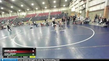 71 lbs Placement (16 Team) - Jimmie Fewell, Crooks County vs Gage Lindsey, Utah Green