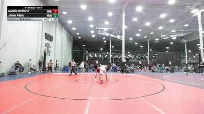 128 lbs Rr Rnd 4 - Kaden Gregor, Upper Merion - HSAm vs Aiden Peer, Nazareth - HSAm