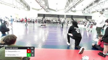 49 lbs Rr Rnd 2 - Giancarlo Pasquarello, American MMAW vs Francis Schemeley, Pride Wrestling