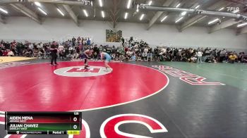 126 lbs Cons. Round 5 - Aiden Mena, Arvada West vs Julian Chavez, Greeley West