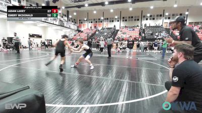 132 lbs Rr Rnd 3 - Aidan Lakey, Tulsa Blue T Panthers vs Emery McDonald, Tahlequah Middle School