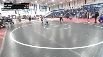 150 lbs 1st Place Match - Liam Dodds, Point Loma vs Alan Jean, Montgomery