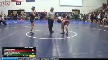 113 lbs Champ. Round 2 - Alleynah Ronnau, Cheyenne East vs John Spence, Centaurus Hs