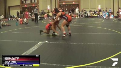 148 lbs Placement - Kamila Castro, Cordoba Trained vs Jayla Hahn, Elite NJ Purple