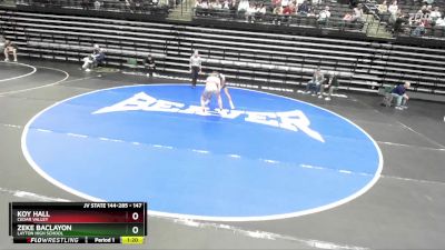 147 lbs Cons. Round 2 - Koy Hall, Cedar Valley vs Zeke Baclayon, Layton High School