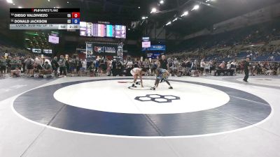 157 lbs Cons. Sub-rd Of 16 - Diego Valdiviezo, California vs Donald Jackson, Kansas