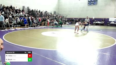 120 lbs Round Of 32 - Matt Velez, Pascack Hills vs Nate Boyd, Lyndhurst