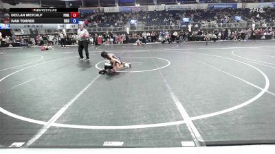 52 lbs 5th Place - Declan Metcalf, Purler Wrestling Academy vs Ivan Torres, Chickasha Youth Wrestling
